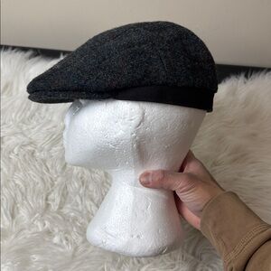 Harris Tweed Classic Gray Tweed Flat Cap